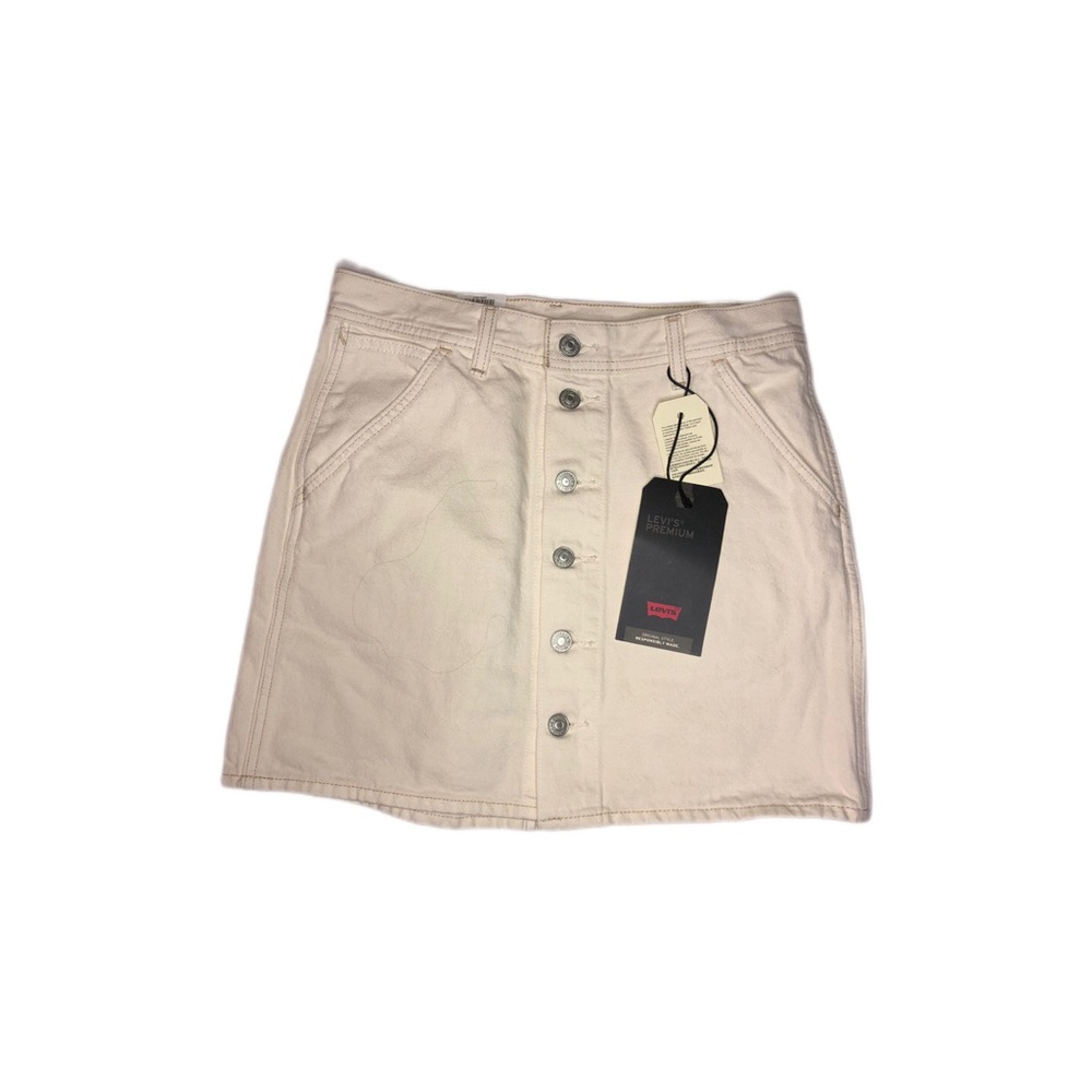 Levi's Button-Up Cream Skirt